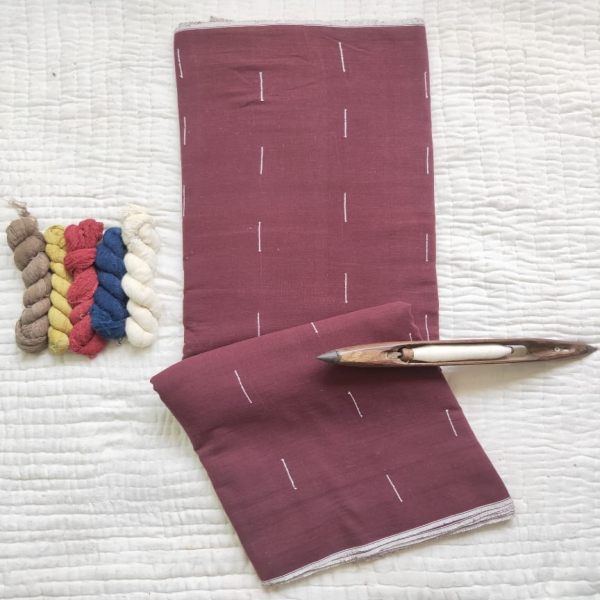 Fabric brown white extra lines